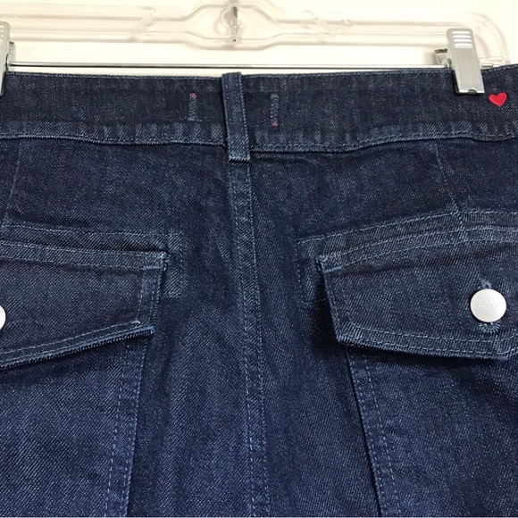 Sundry Military Pocket Pants in Dark Wash Women Size 30 Button Fly Relaxed Fit - Picture 8 of 15